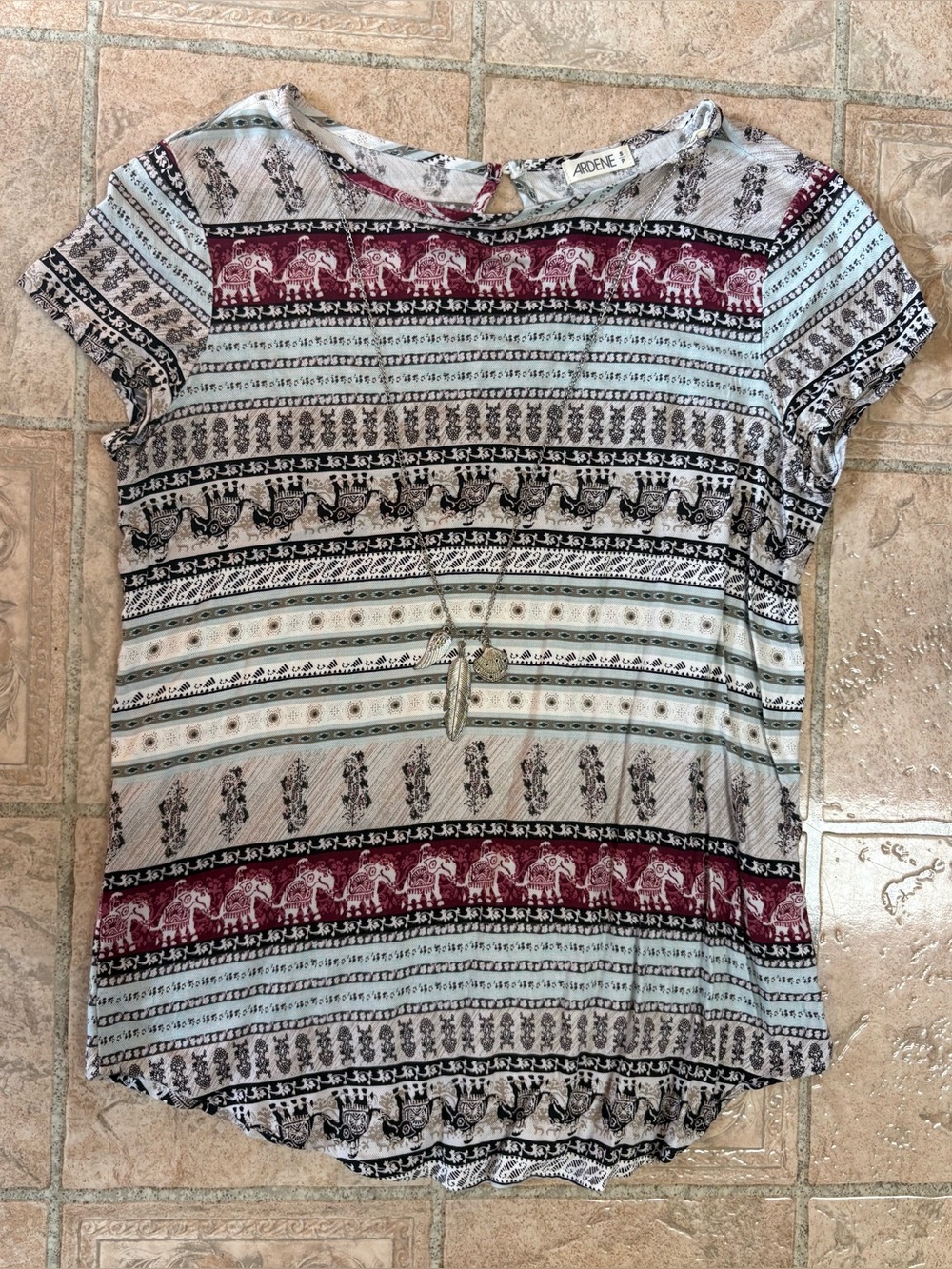 Ardene top with necklace